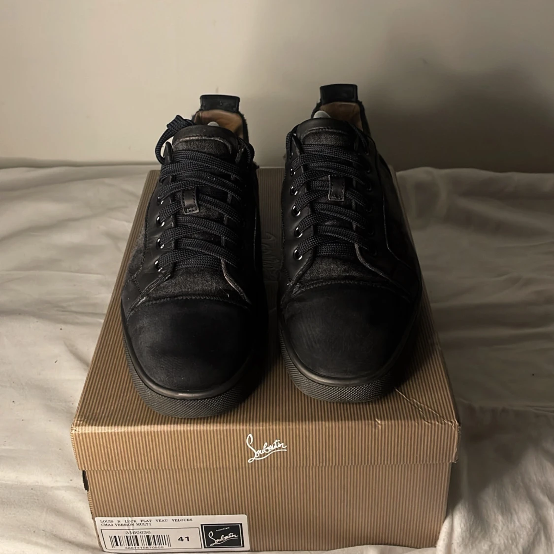 Äkta Grå Svarta kamouflage skor från Christian Louboutin - 2