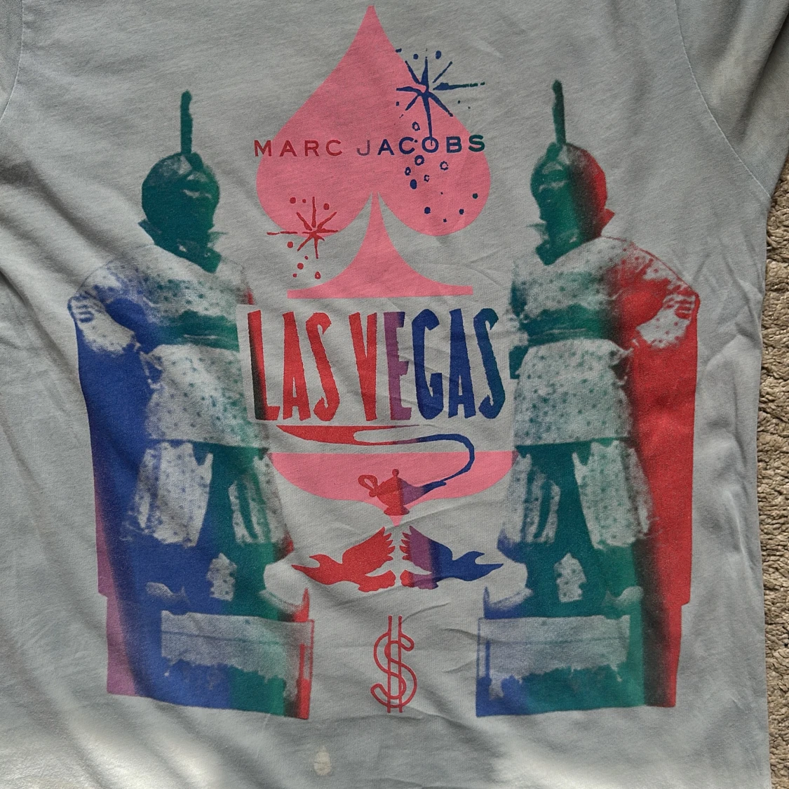 Ljusblå Marc Jacobs Las Vegas t-shirt - 1