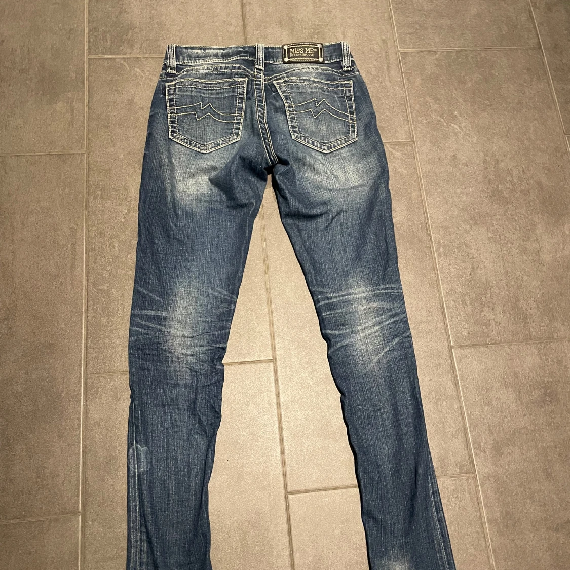 Miss Me skinny jeans blå, stl 26 - 1