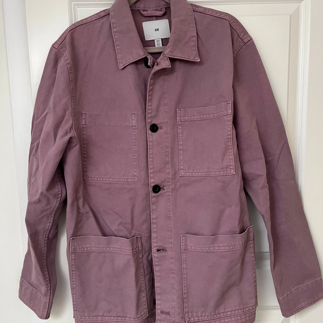 Ljuslila overshirt från H&M - 1
