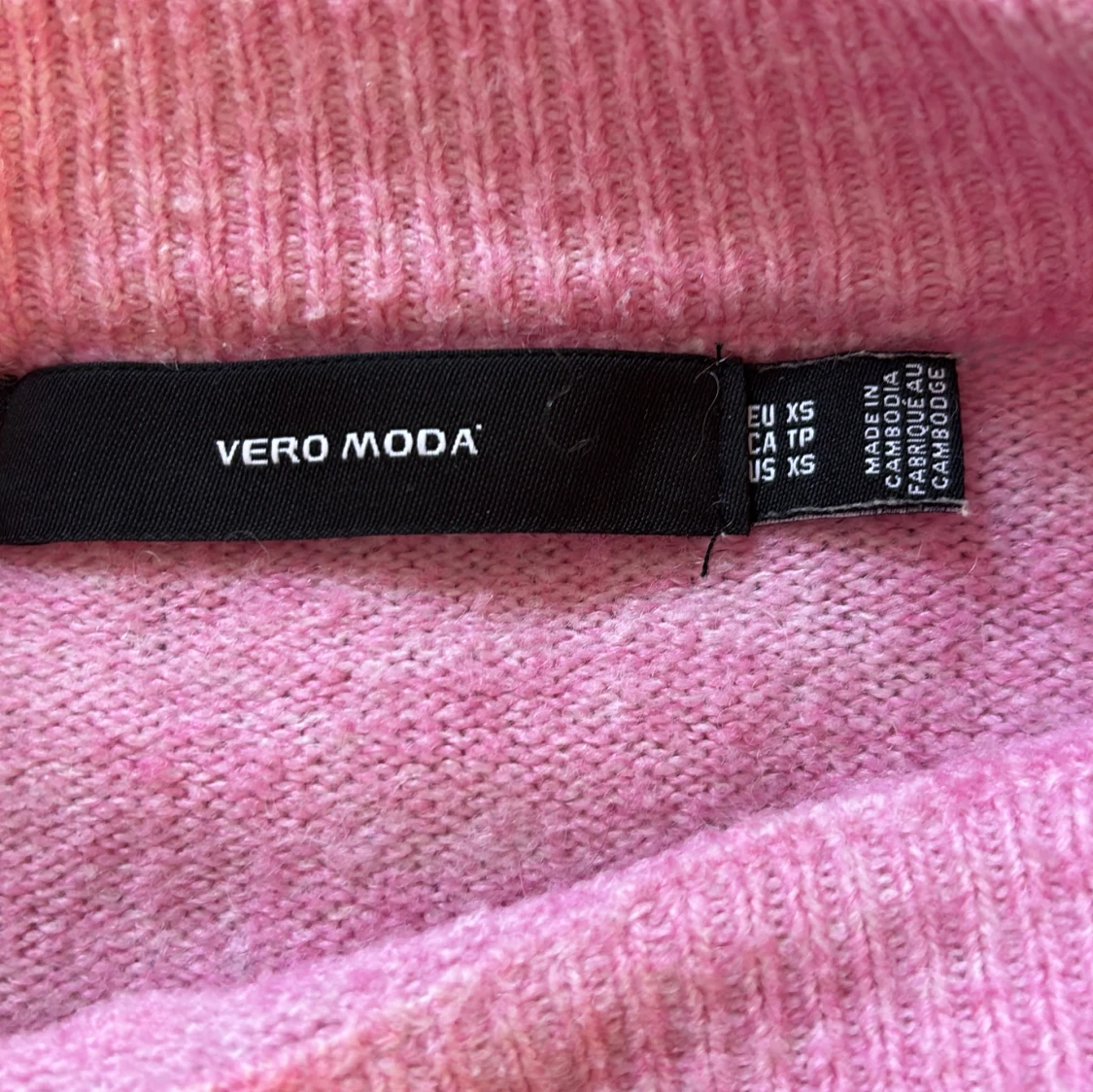Ljusrosa stickad tröja Vero Moda XS - 1
