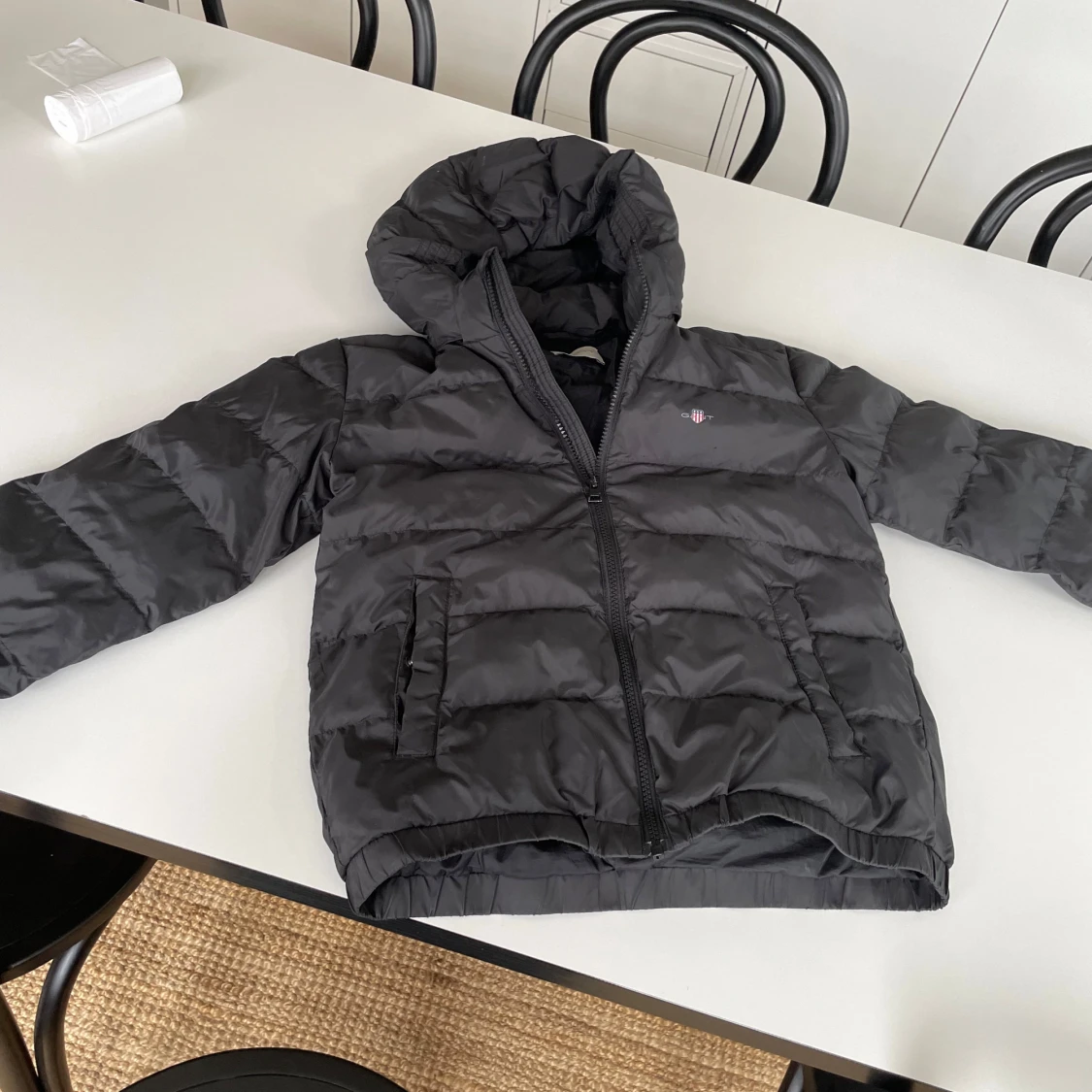 Svart soft dunjacka från gant