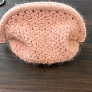 Virkad clutch, baby pink - Supergullig rosa necessär 💕