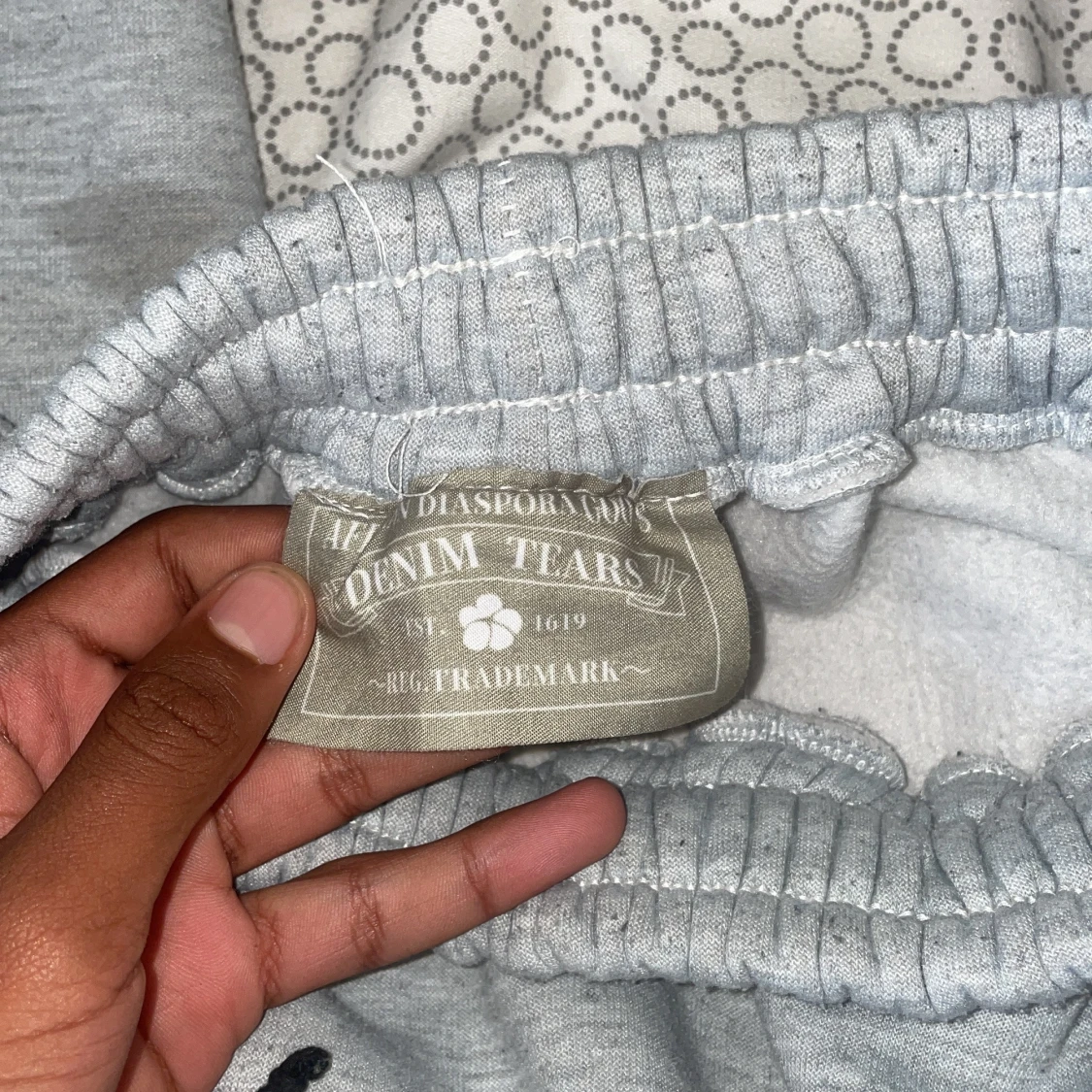 Grå mjukisbyxor Denim Tears med blommor - 3