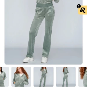 Juicy byxor - Snygga ljusgröna byxor ifrån Juicy Couture, sparsamt använda. Köpta från Raglady. Ny pris 1.300kr, mitt pris: 700kr. Priset går absolut att diskutera! Vid fler frågor eller bilder, hör av dig!💕