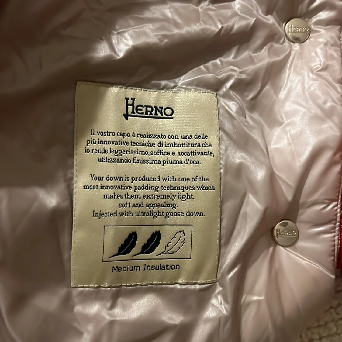 Beige dunjacka från Herno - 3