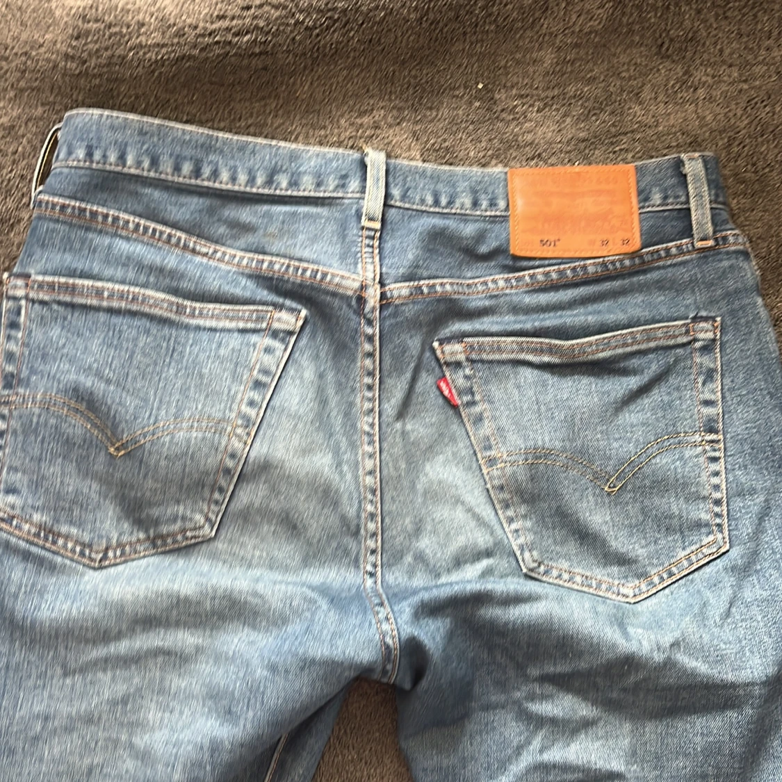 Levis 501 jeans i blå denim - 4