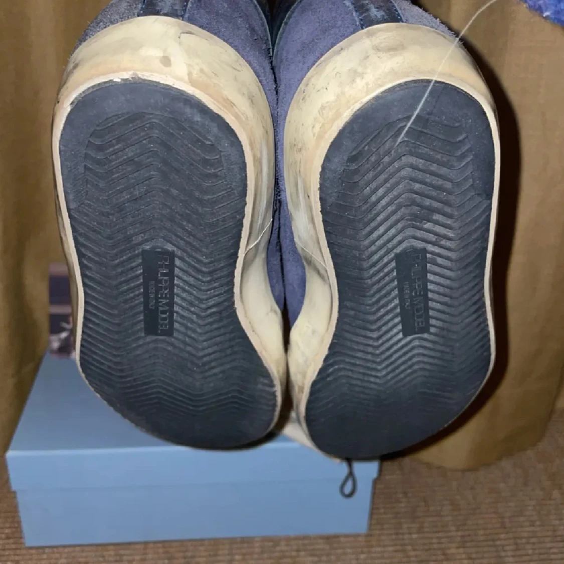 Philippe Model sneakers i blå mocka - 2