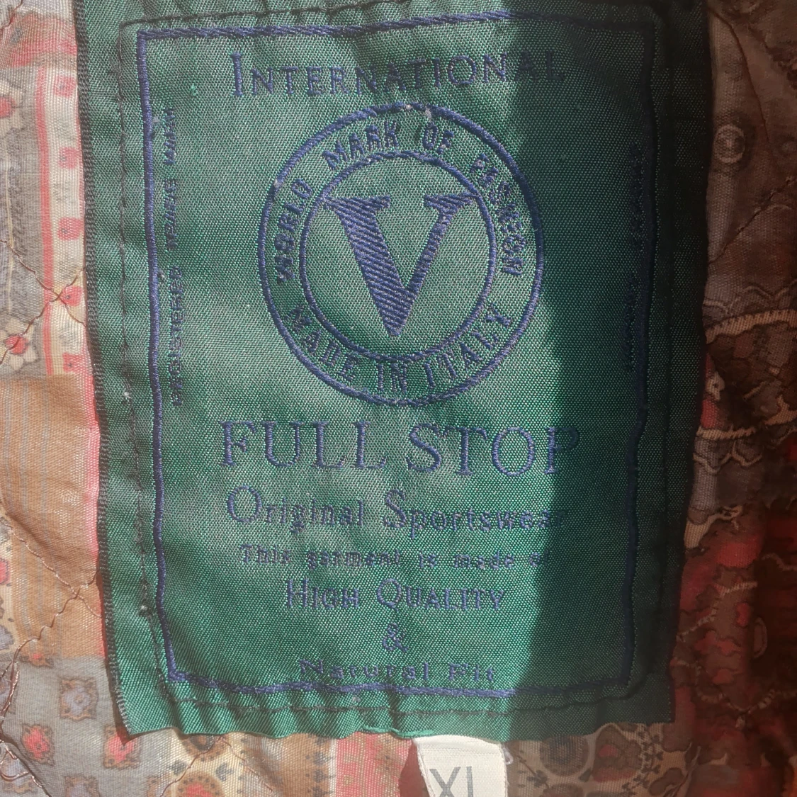 Brun mockajacka med mönstrat innerfoder  - 3