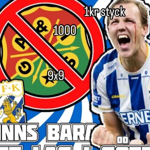 IFK Göteborg Klibbor/klistermärken  - 1kr styck. 