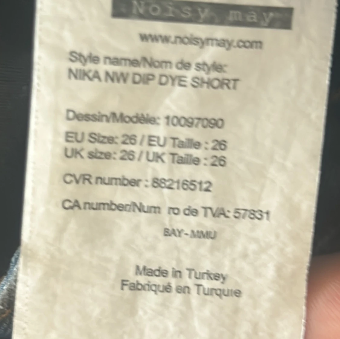 Blå jeansshorts från Noisy May - 3