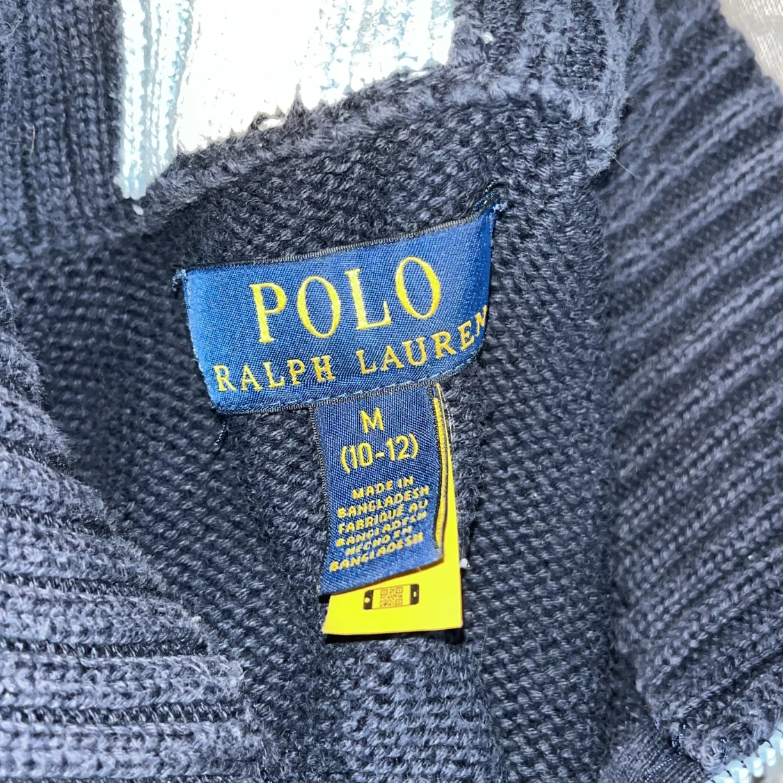 Mörkblå stickad kofta från Polo Ralph Lauren - 2