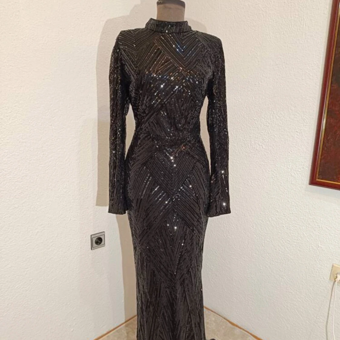 Svart paljettklänning från Love&Lemonade