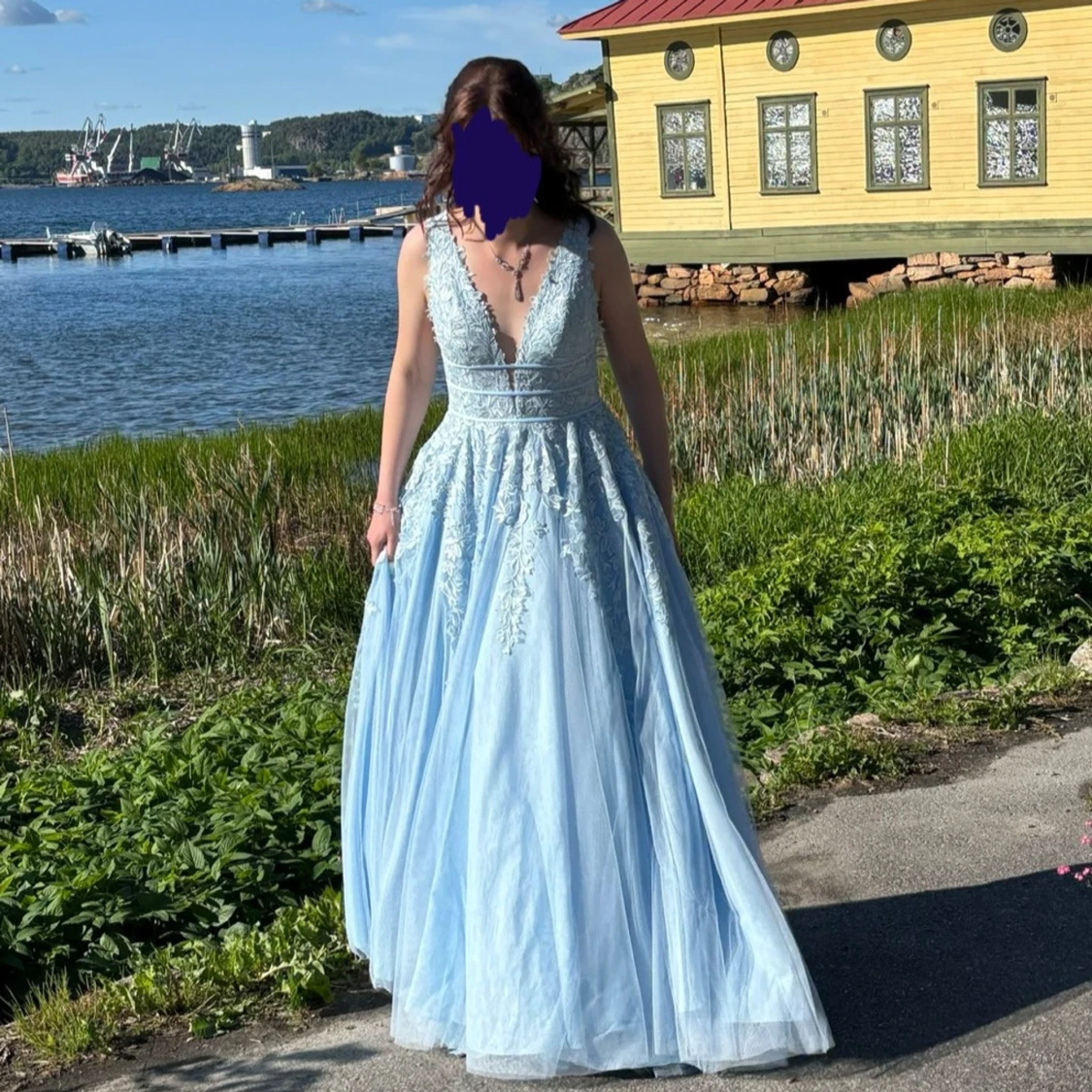 Blå balklänning - 4