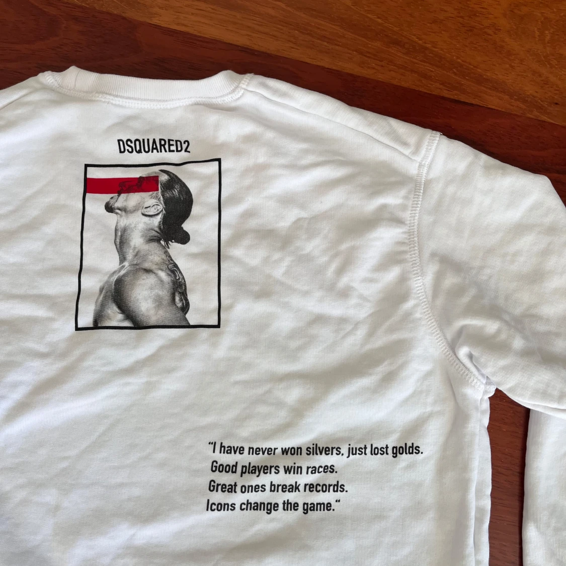 Vit sweatshirt ICON Ibrahimović från Dsquared2 - 2