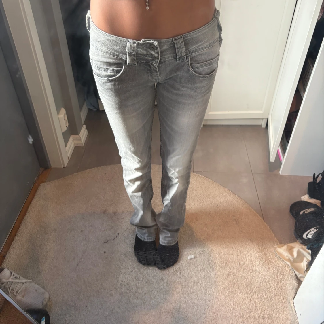 Lågmidjade jeans
