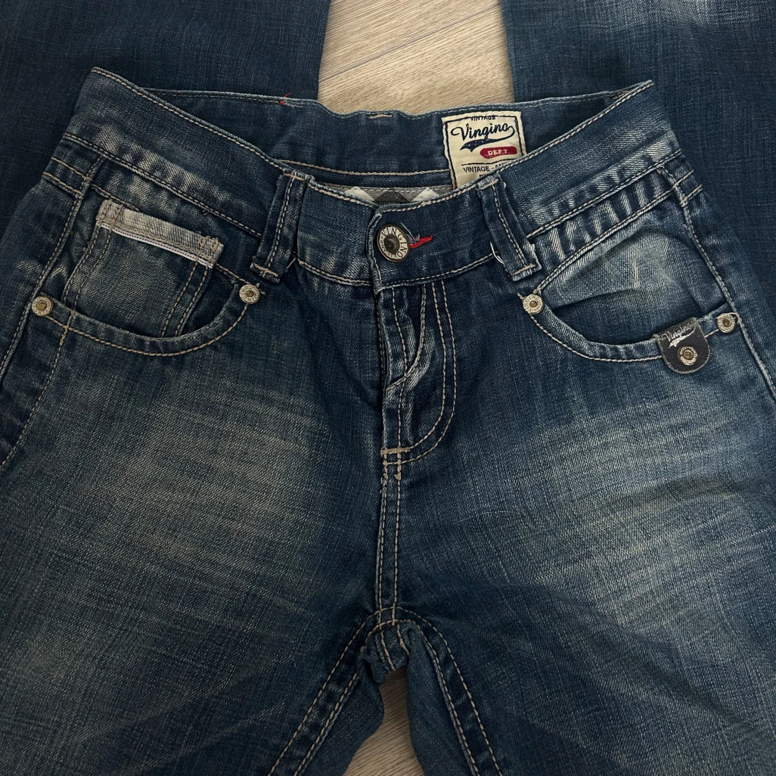 low rise vintage jeans - 1