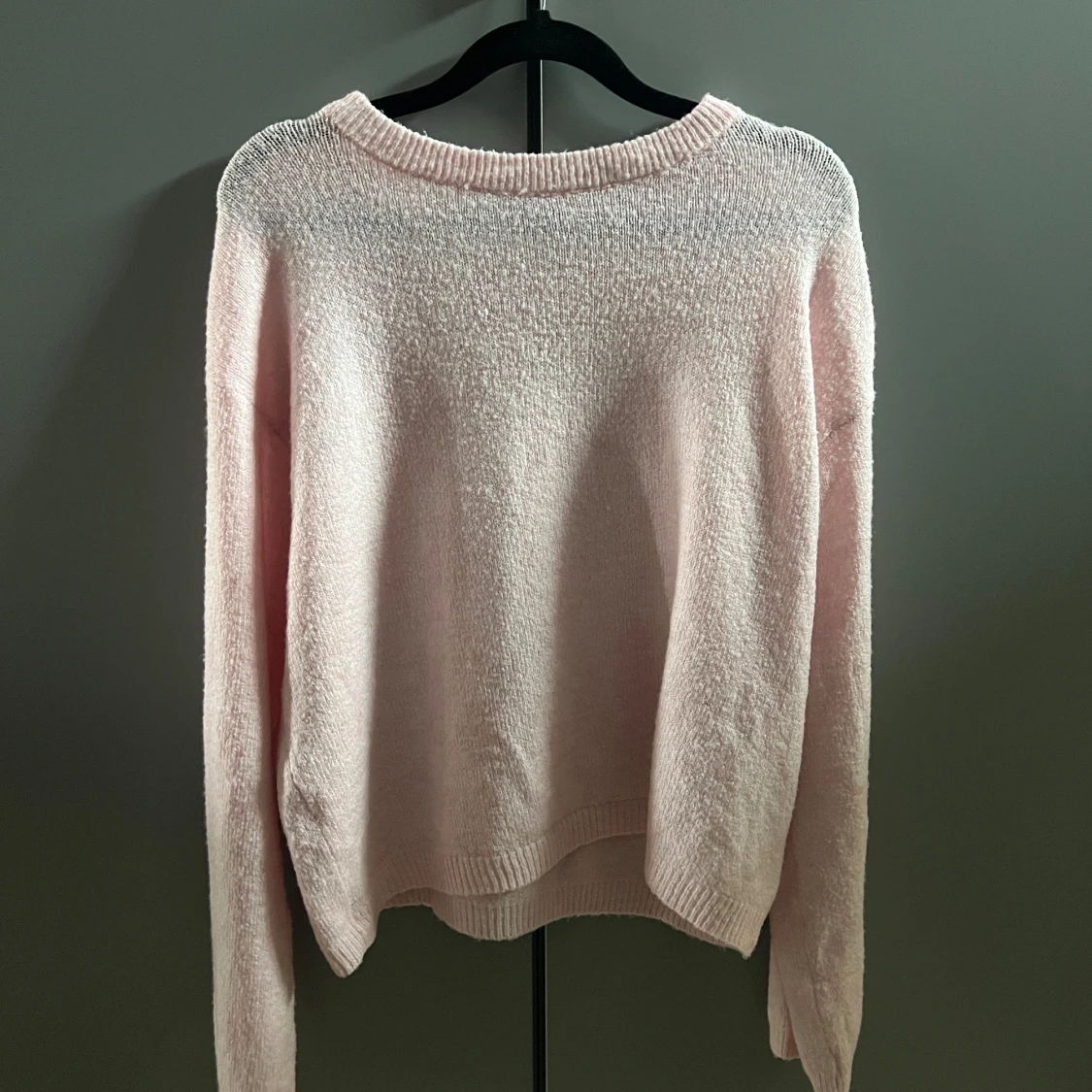 Ljusrosa stickad tröja från Lager 157
