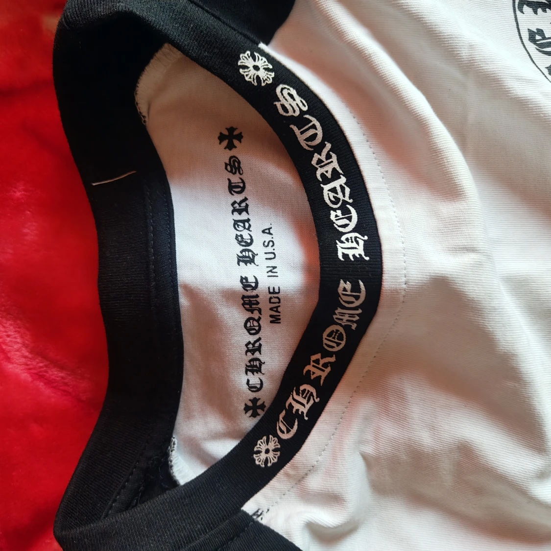 Chrome Hearts svartvit långärmad tröja - 2