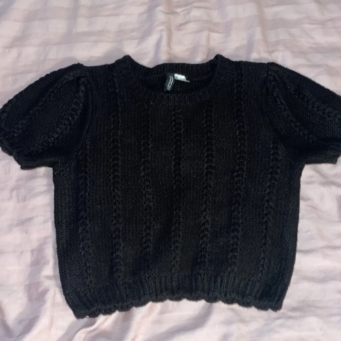 Svart stickad tröja från H&M Divided