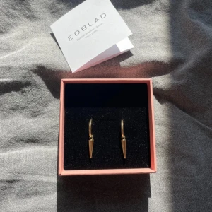 Guldörhängen från Edblad - Snygga örhängen från Edblad i guldfärgad metall med minimalistisk, spetsig design. Kommer i en rosa presentask med rosett, perfekt som gåva eller till dig själv. Stilrena och trendiga, passar till alla dina outfits.