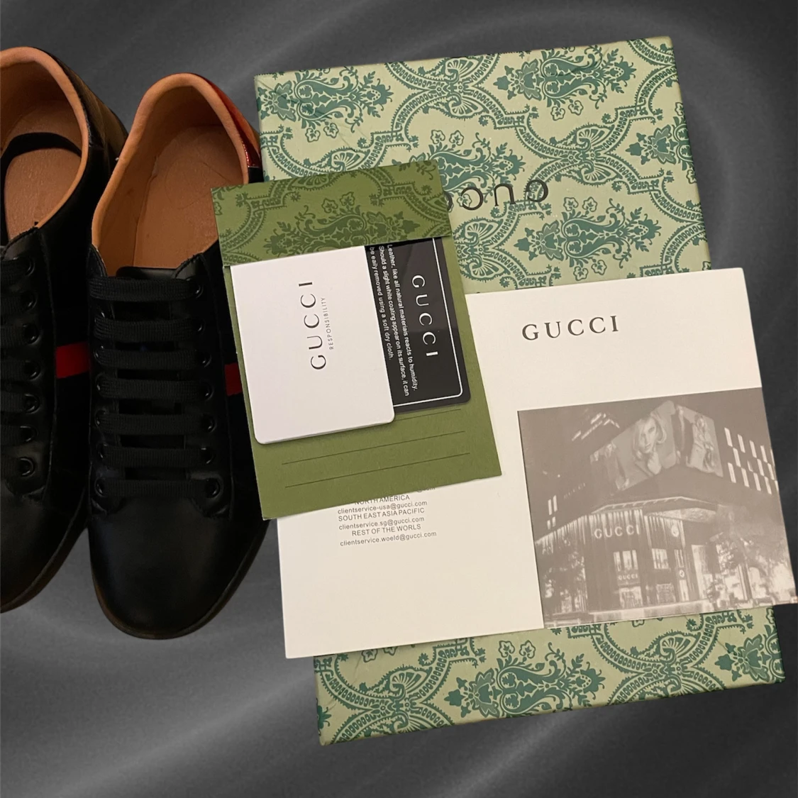 Gucci Ace sneakers med bi-detalj - 2