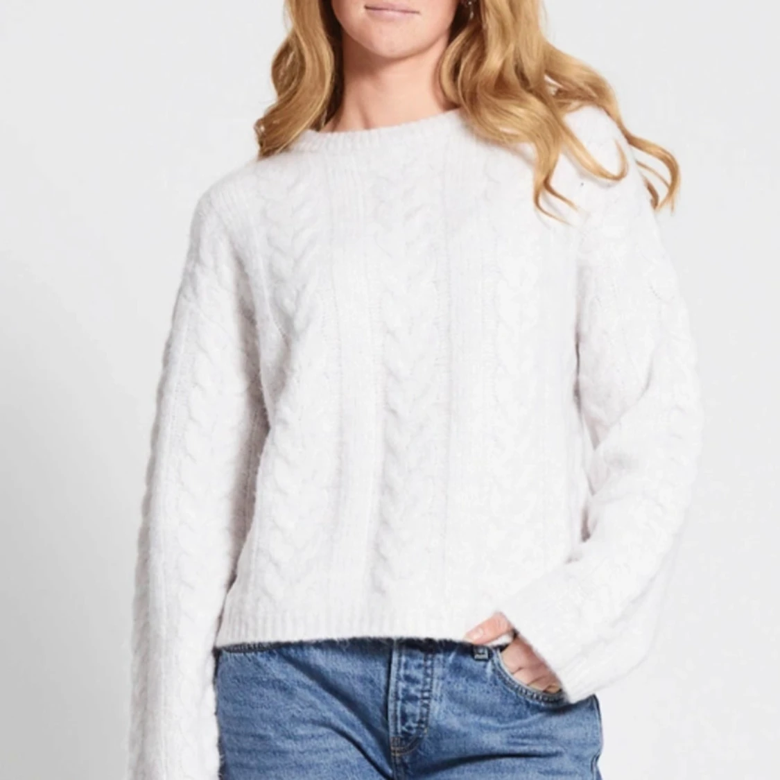 Kabelstickad tröja - 2