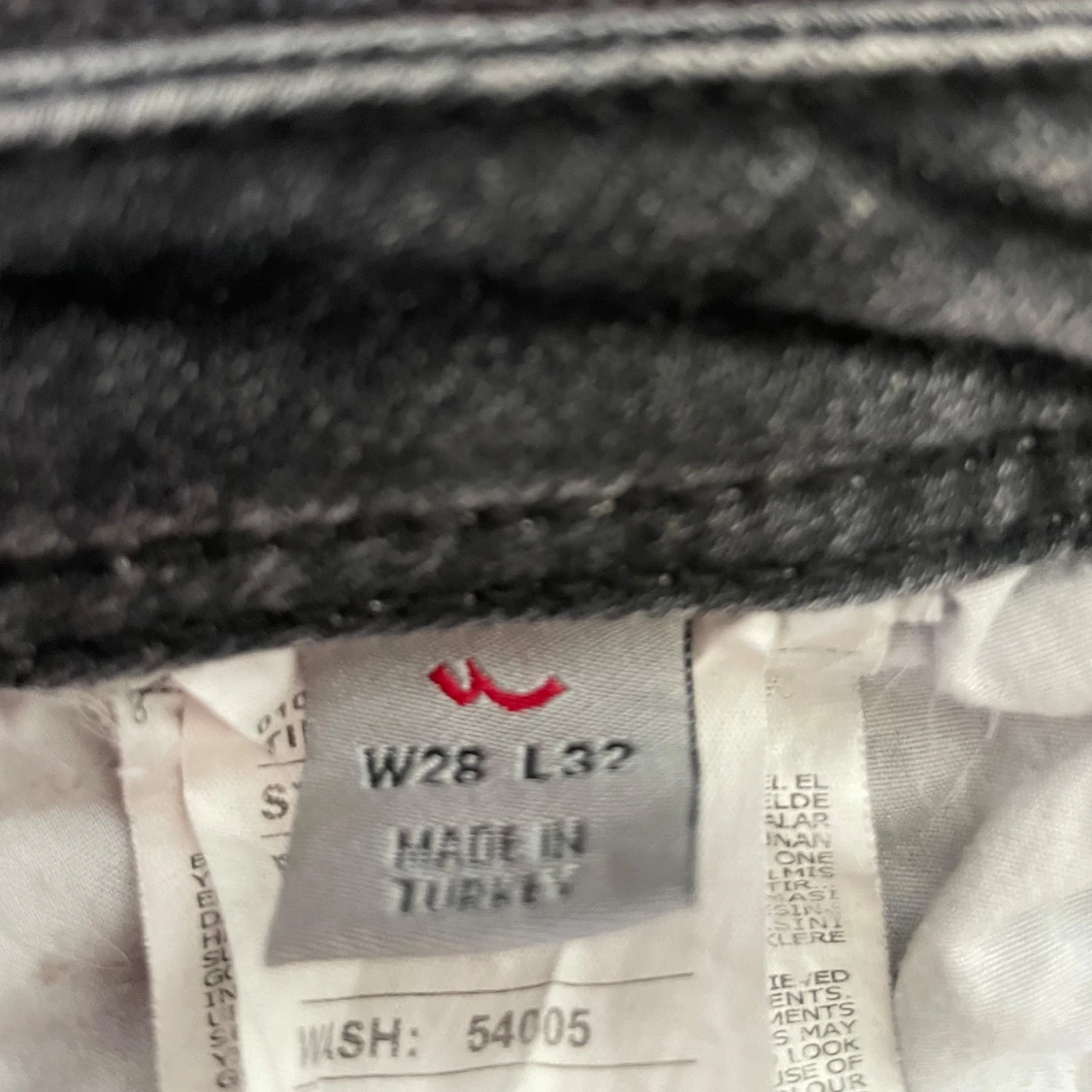 Grå lågmidjade jeans  - 4