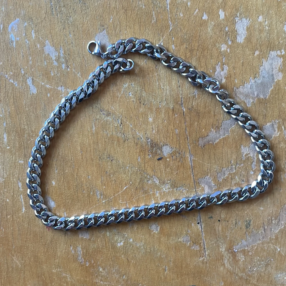 Silverfärgat armband och halsband i kedjemodell - 2