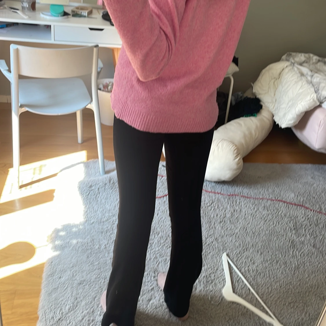 Svarta bootcut byxor - 2