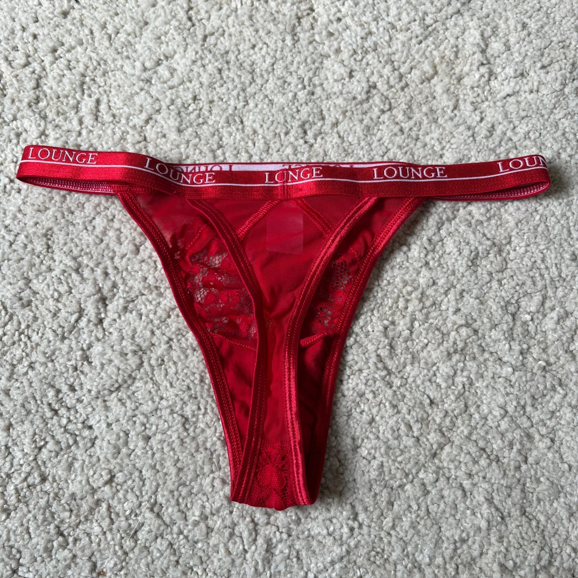 Röda lounge stringtrosor  - 1