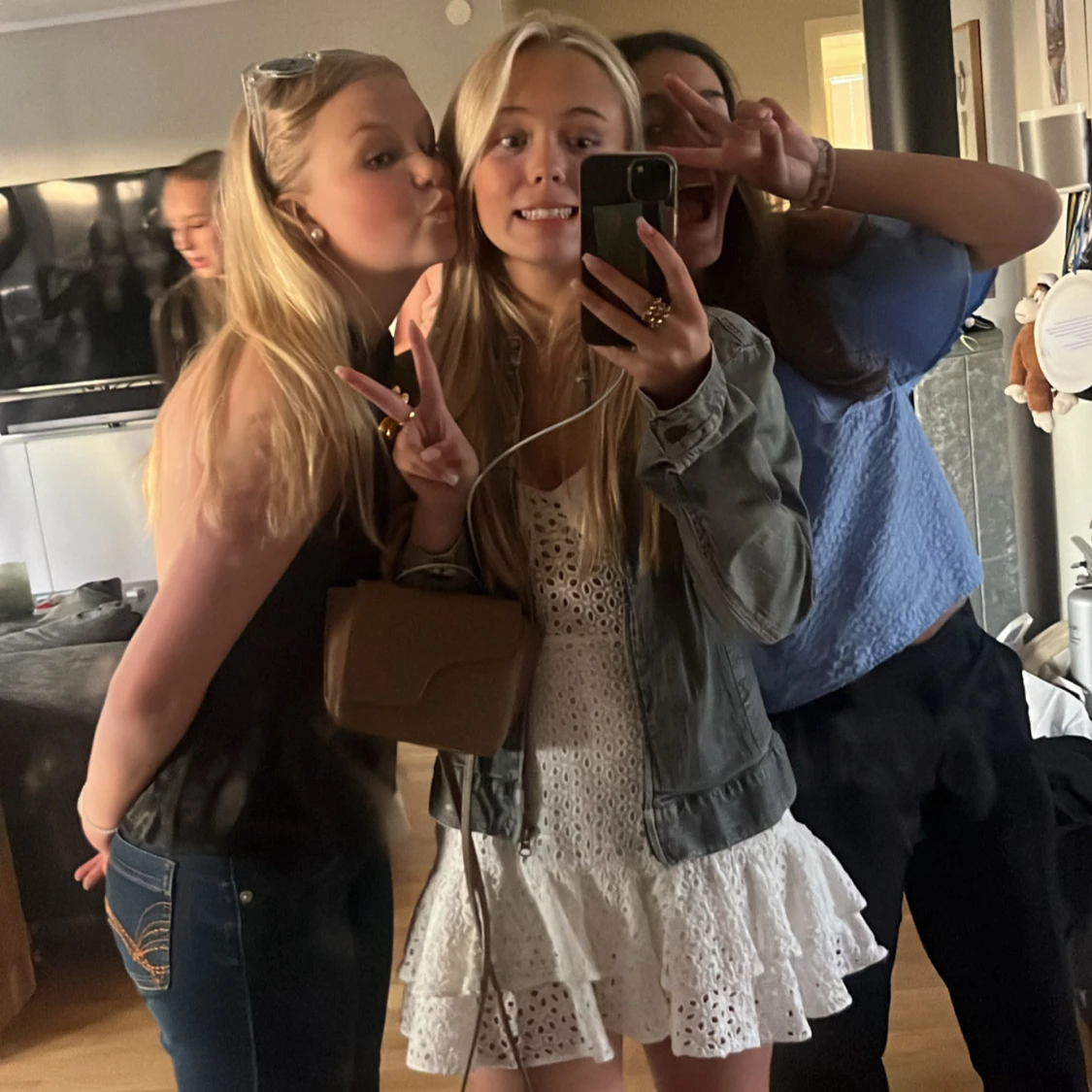 Vit Zara klänning  - 3