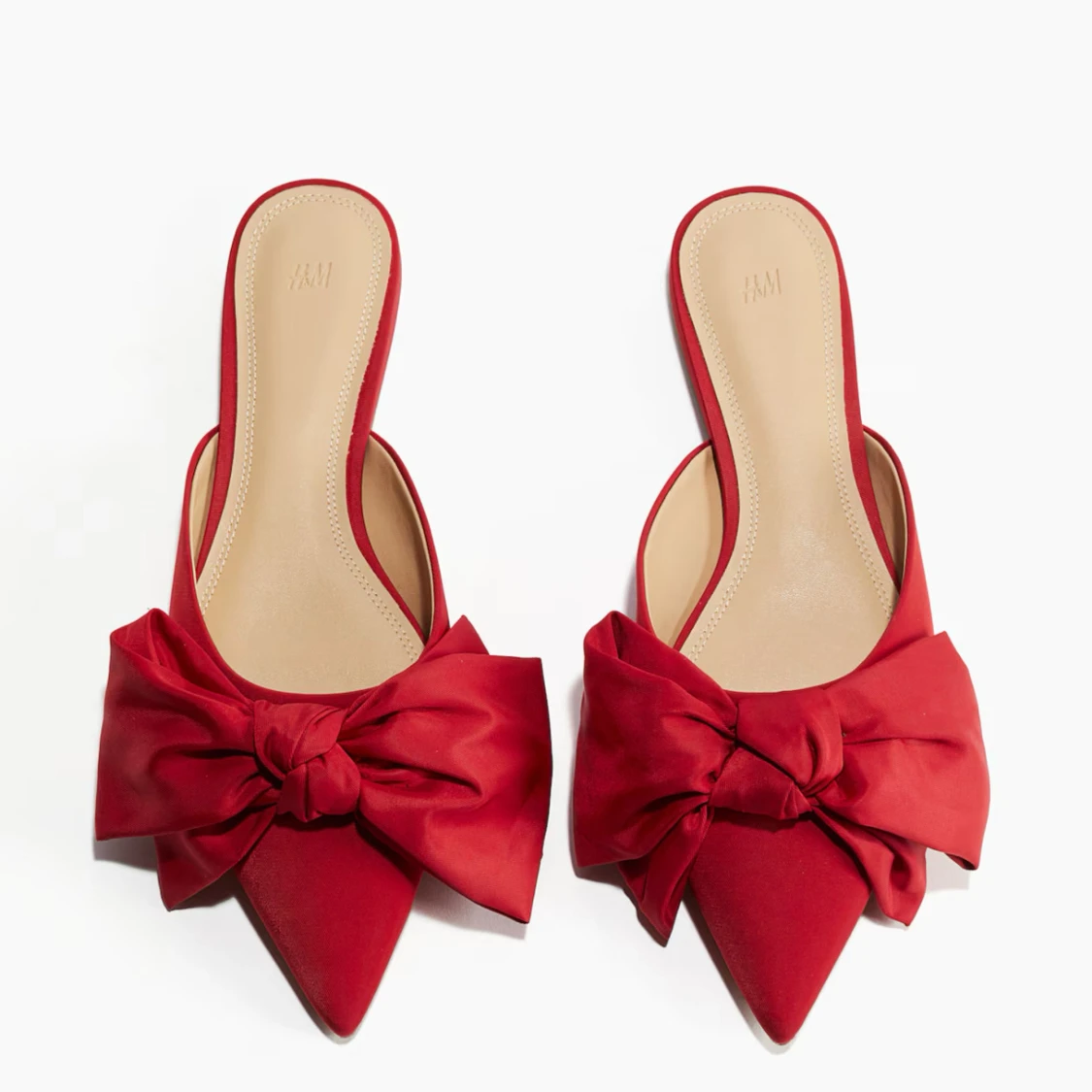 slutsålda röda mules med rosett - 1