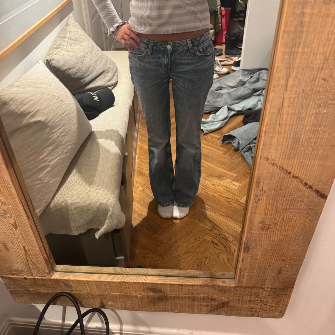 Blå bootcut jeans från Levis