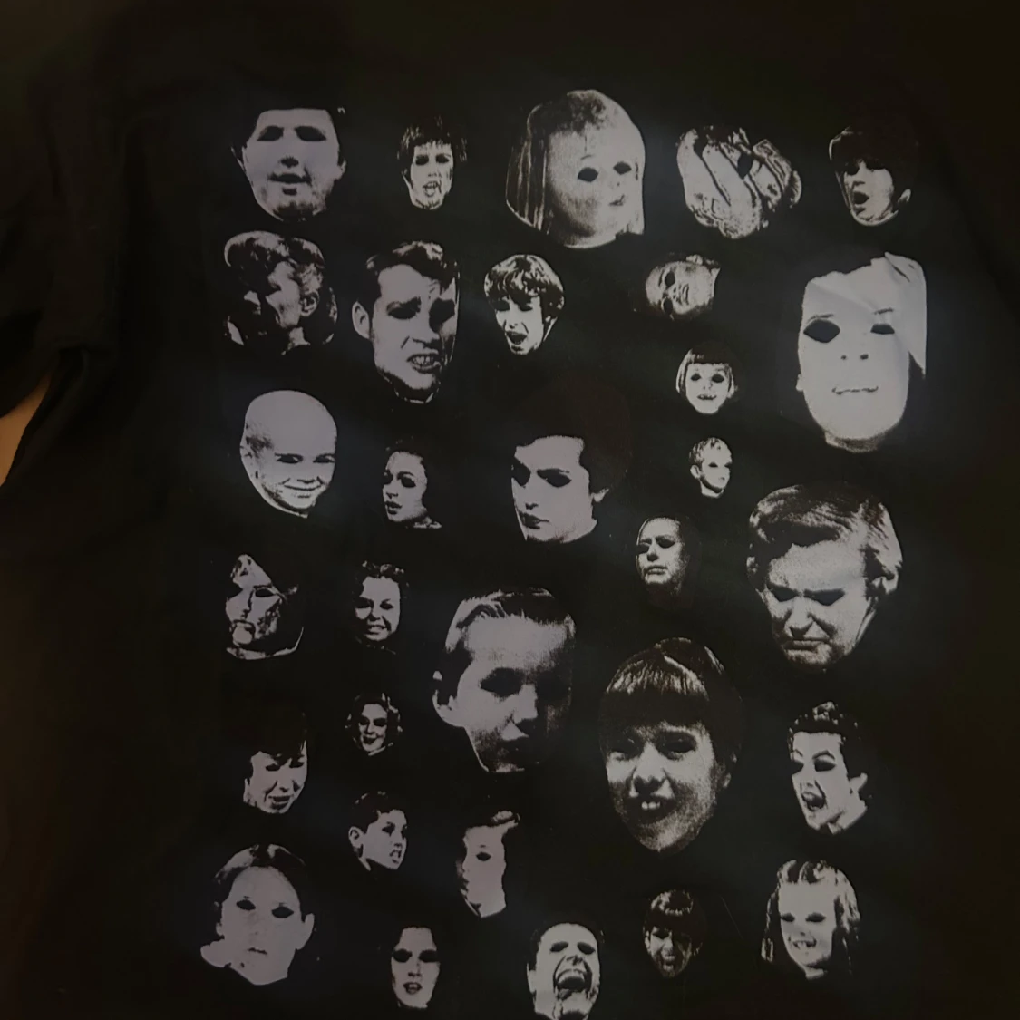 Supreme, svart långärmad tröja med ansikten - 2