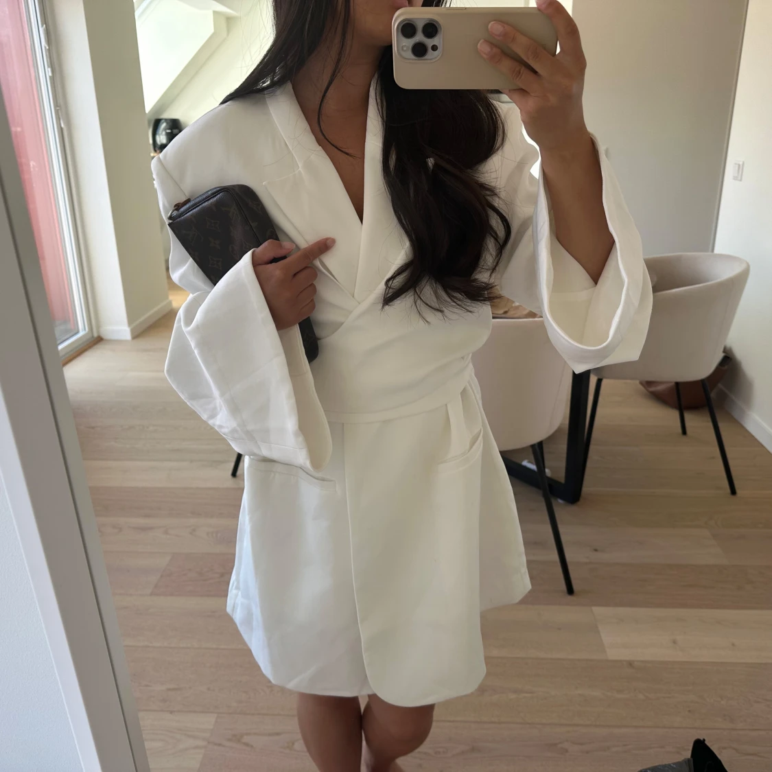 Vit kavaj klänning - 2