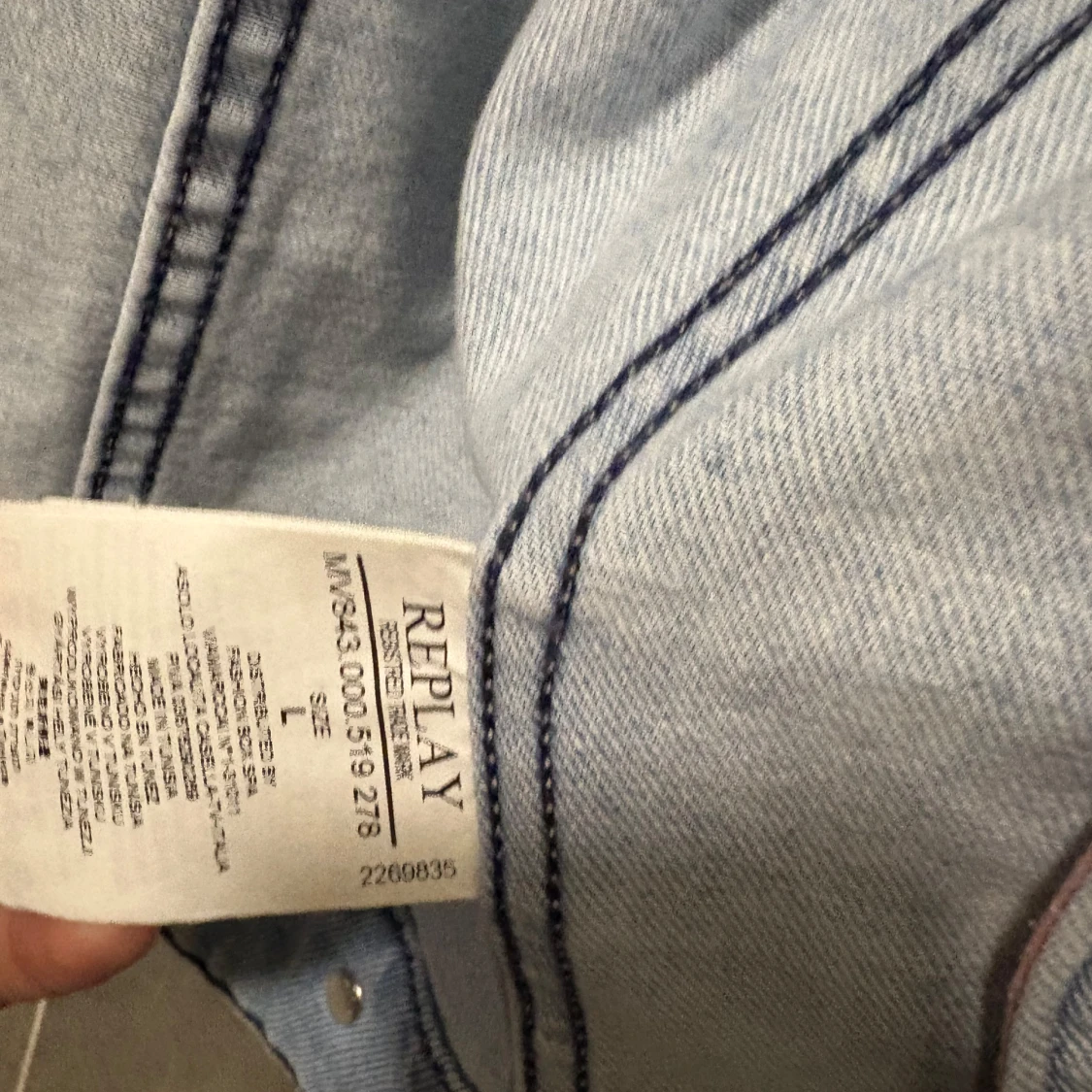 Ljusblå jeansjacka från Replay - 3