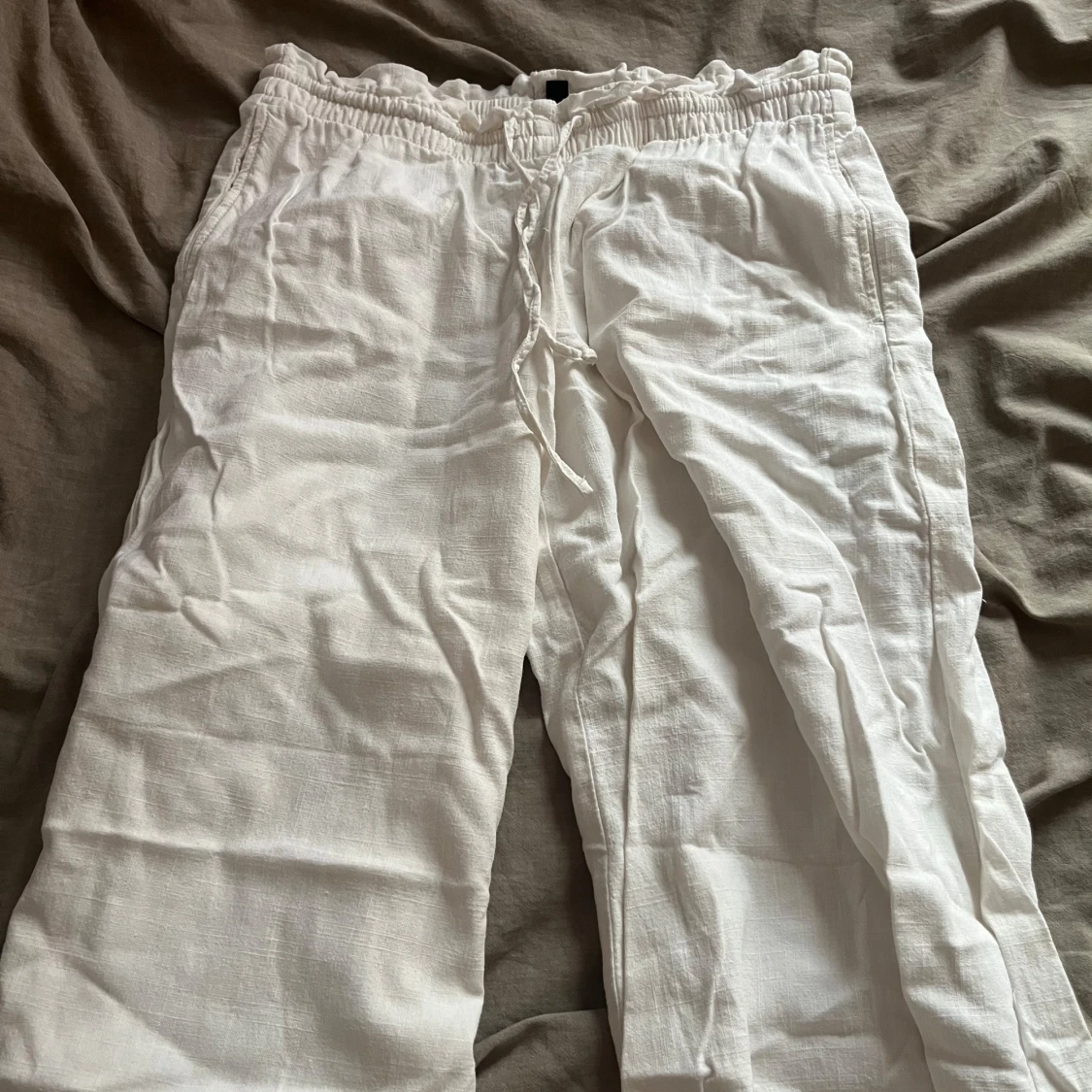 Lågmidjade linnebyxor - 1