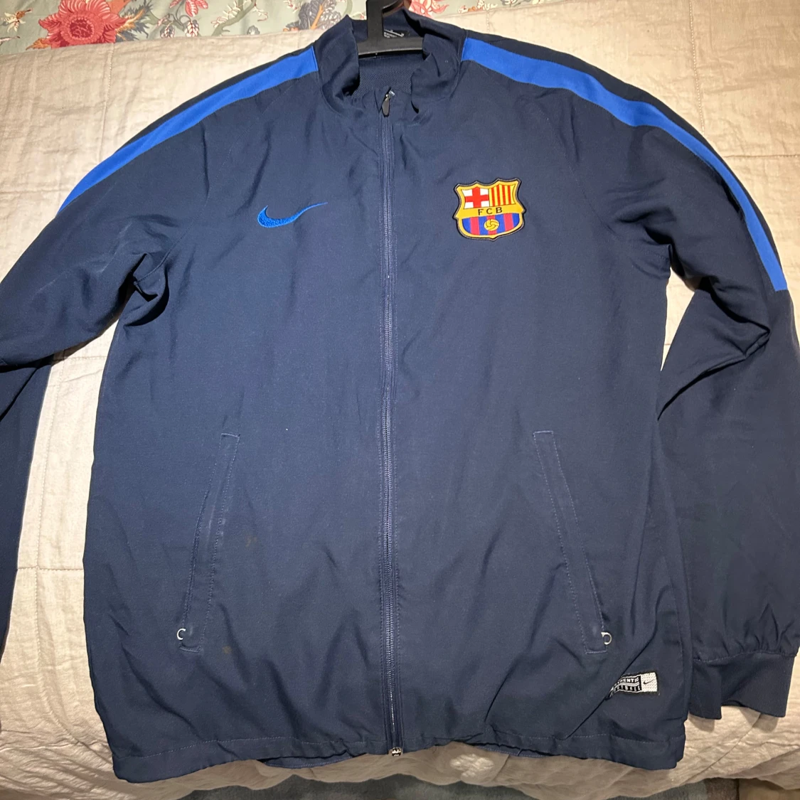 Blå Nike FC Barcelona vindjacka - 1