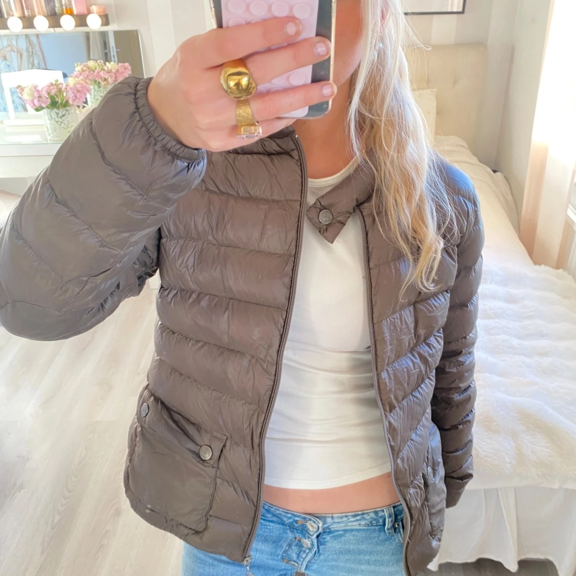 Militärgrön dunjacka från Vannucci