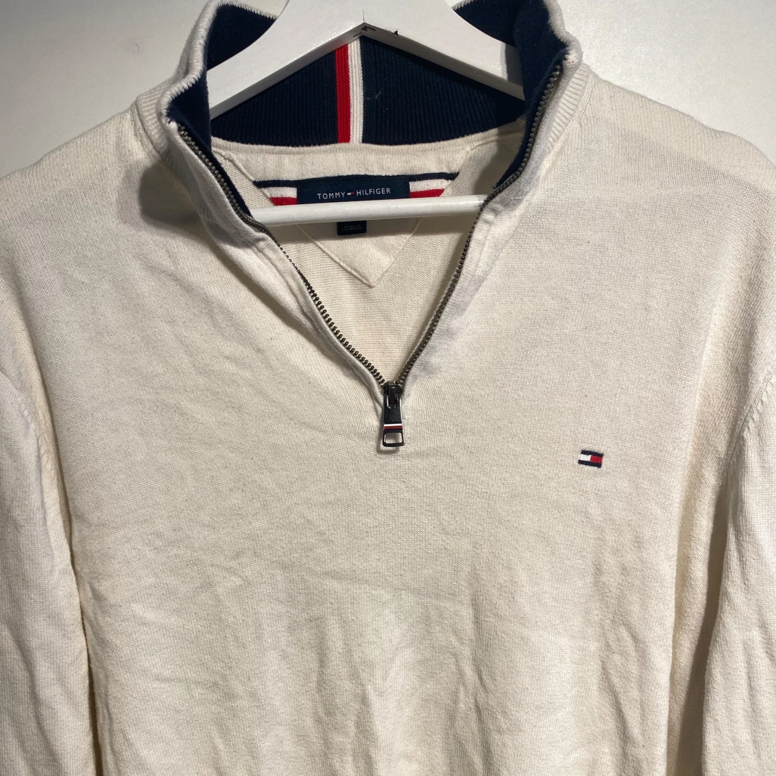 Vit half zip tröja Tommy Hilfiger - 3