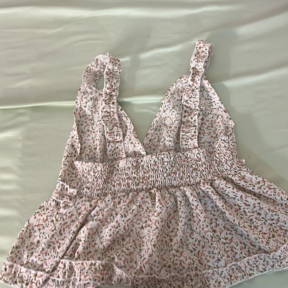 Blommig linnetopp från SHEIN - 1