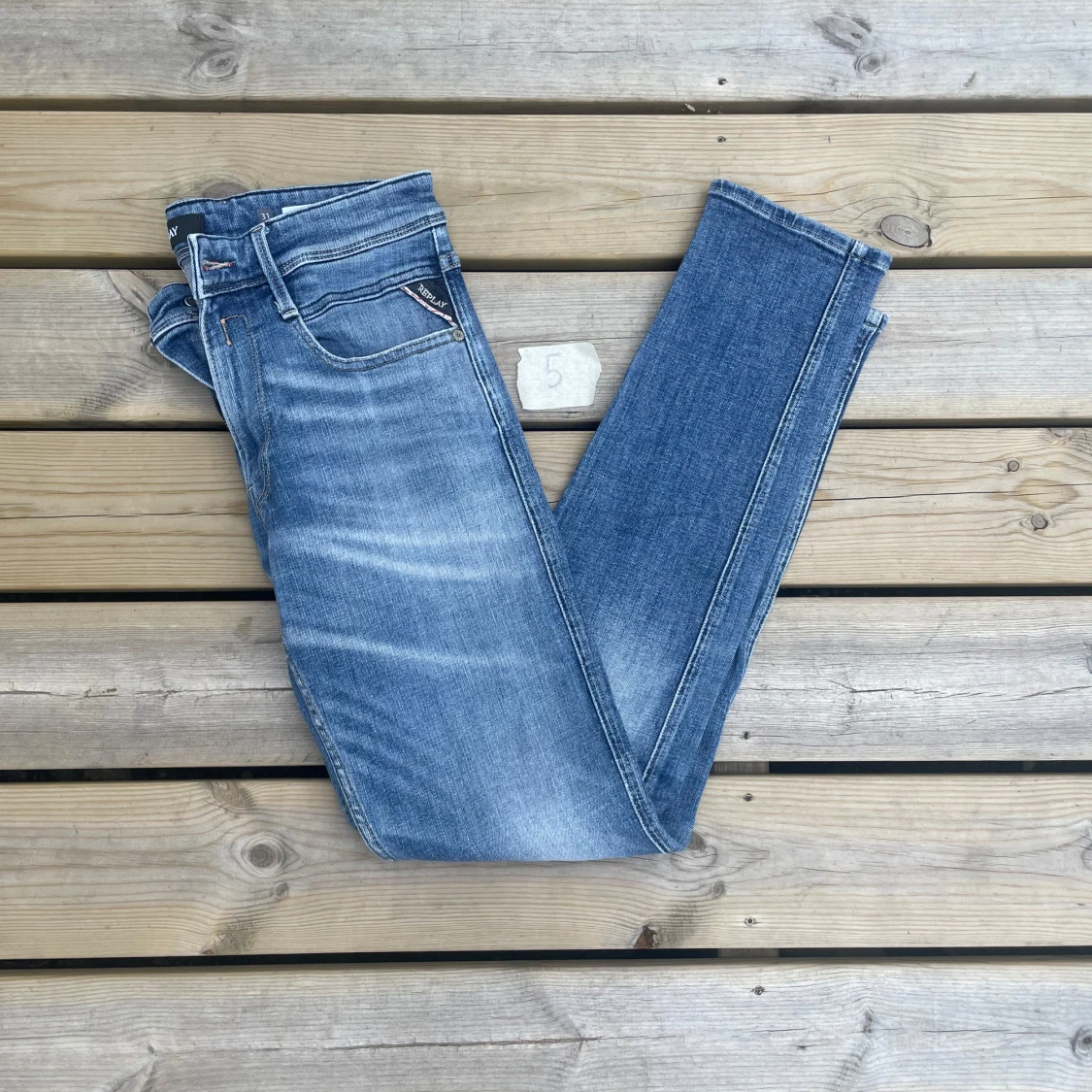Replay Anbass ljusblå slim fit jeans 31-32 - 1