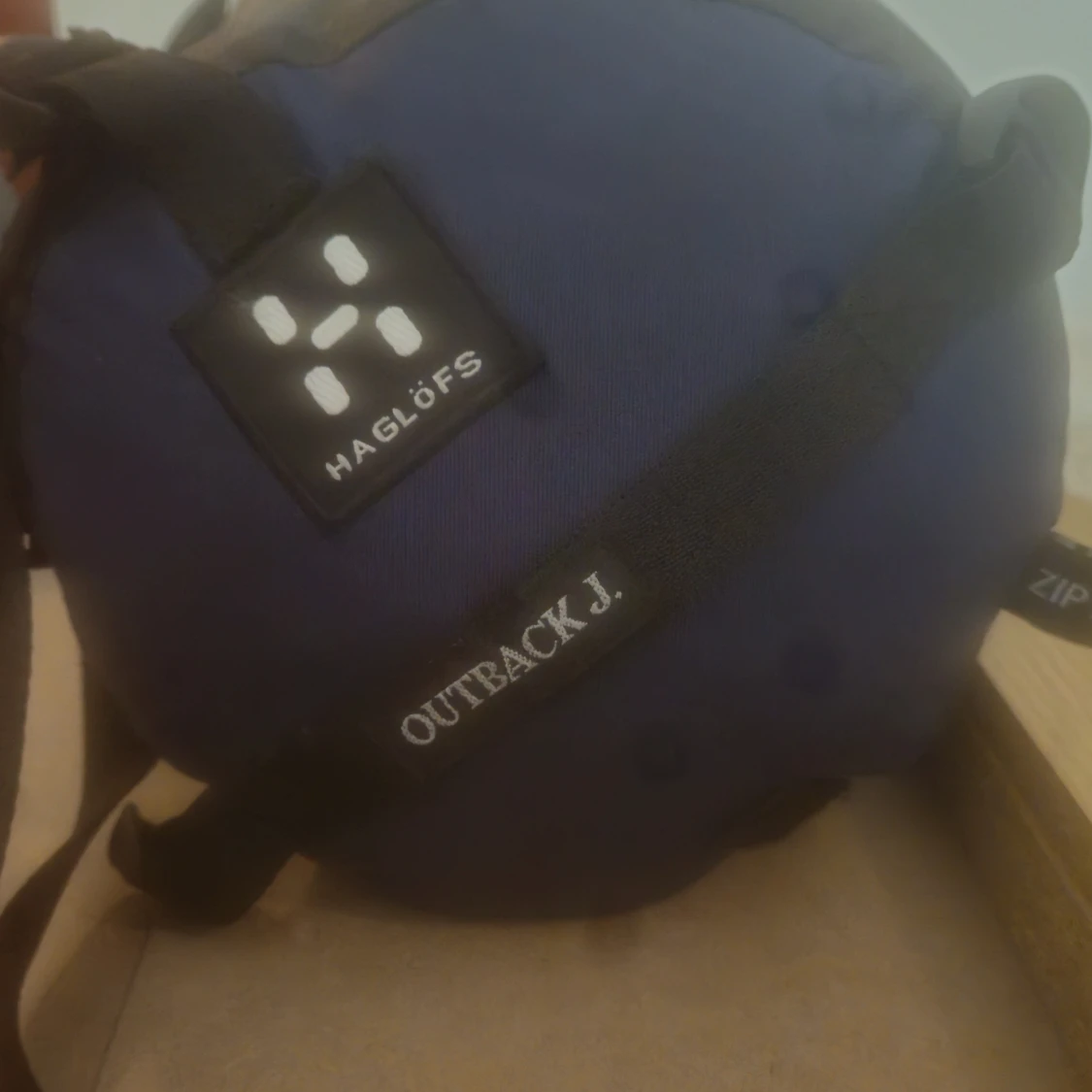 Blå sovsäck från Haglöfs Outback J.