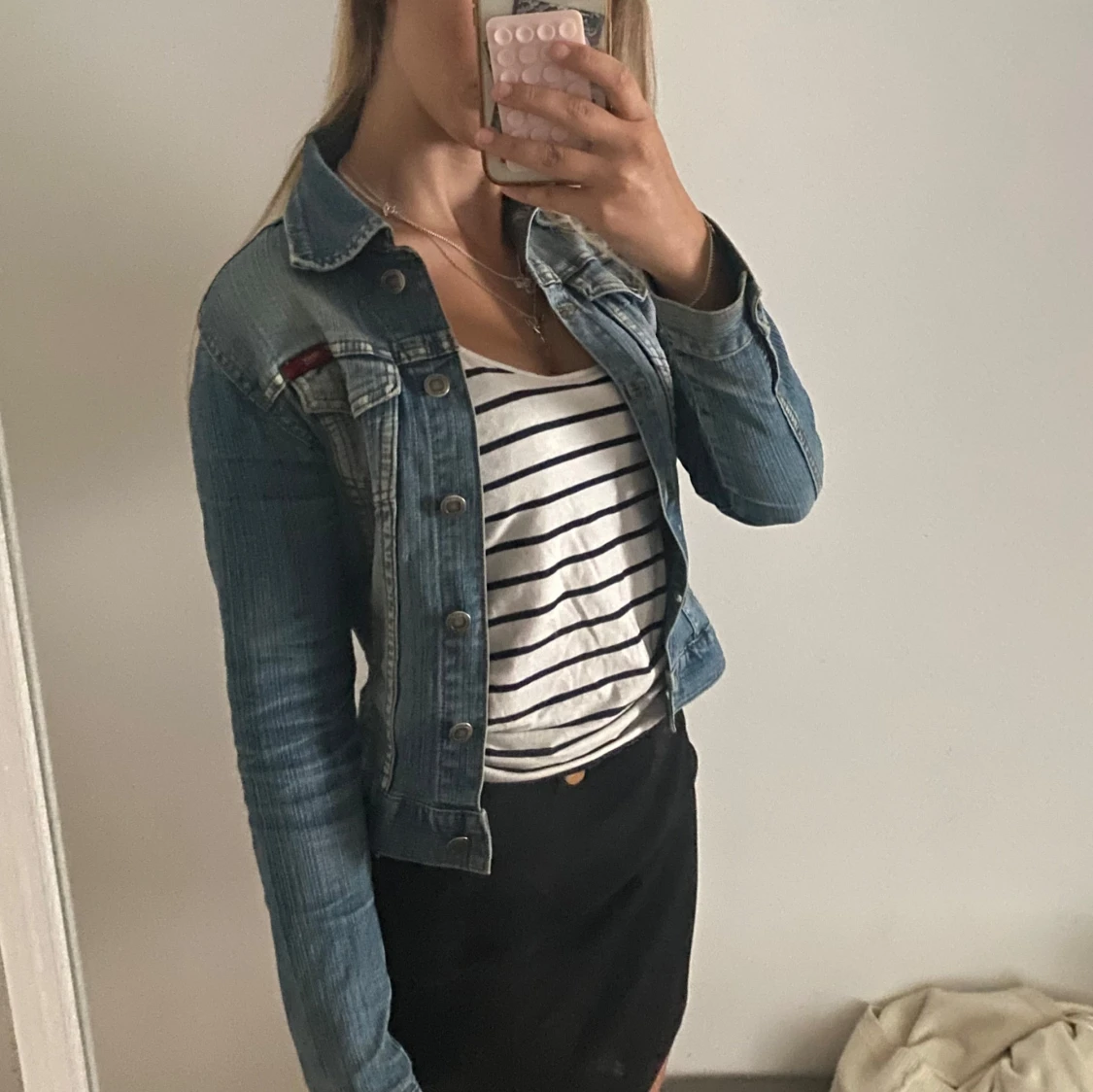 Blå jeansjacka  - 1