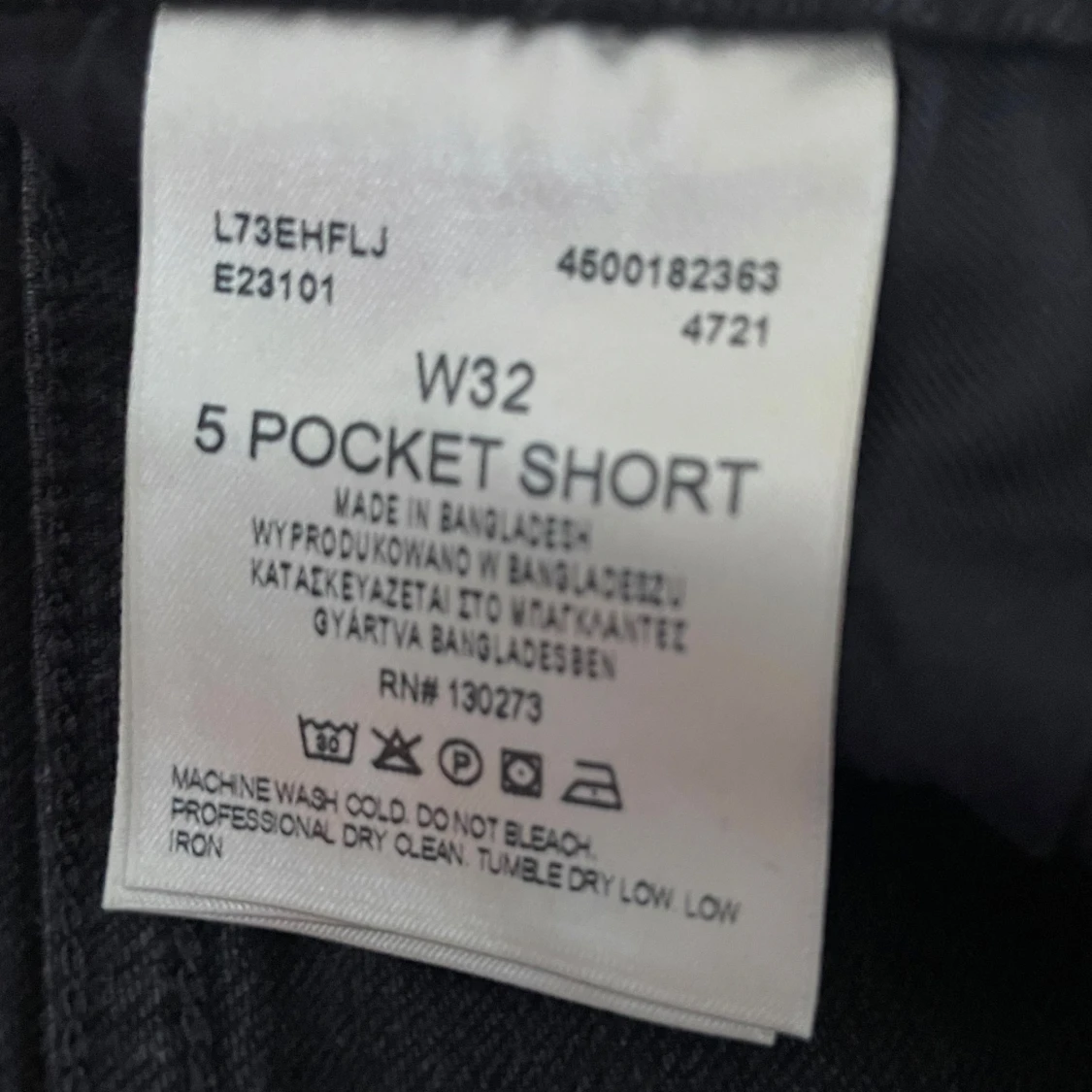 Svarta jeansshorts från Lee W32 - 3