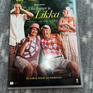 Likka dvd - Eila, Rampe ja Likka dvd. Testattu toimivaksi. Ikäraja k7. Kielet- suomi. Tekstitys- ruotsi, englanti, suomi (heikkokuuloisille). Kissatalous MMM Mikäli hinta ei miellytä tarjoa rohkeasti, lisätietoja saa kysymällä Katsothan myös muut ilmoitukseni!!