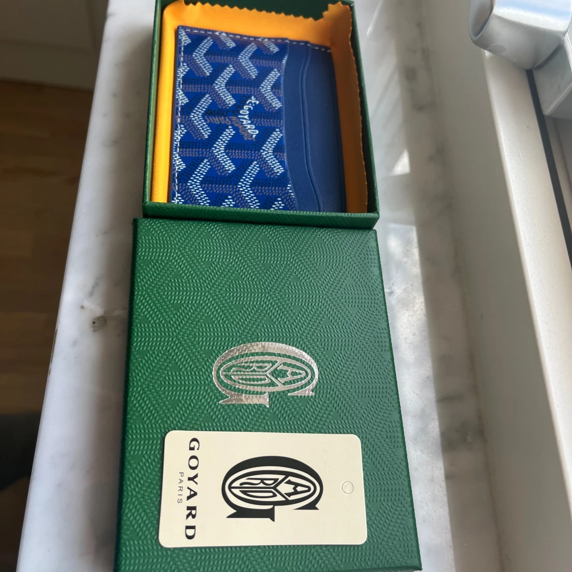 Blå korthållare från Gojard - 3