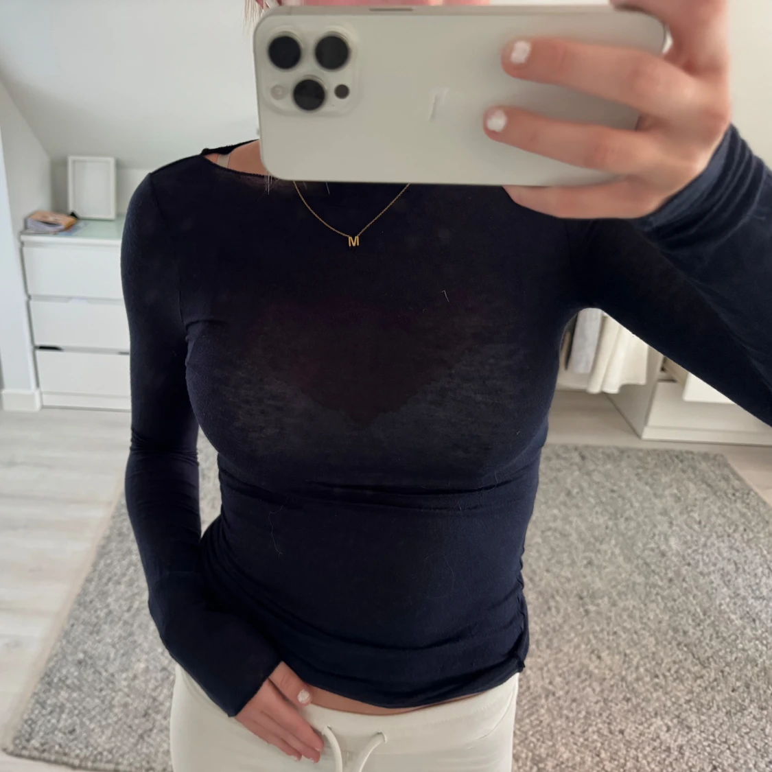 Mörkblå långärmad 