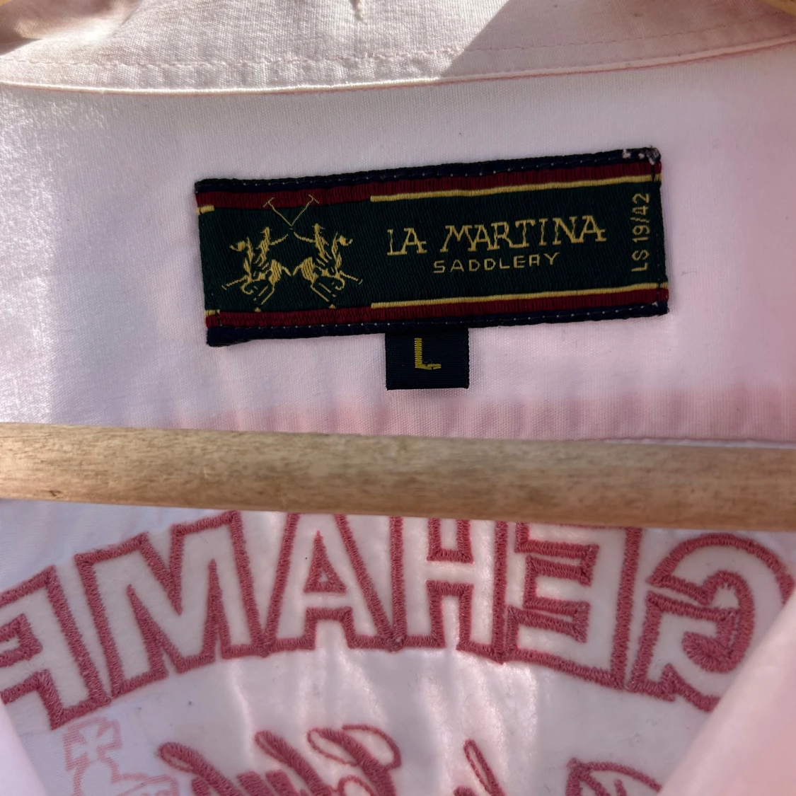 Rosa skjorta La Martina Bridgehampton L - 3